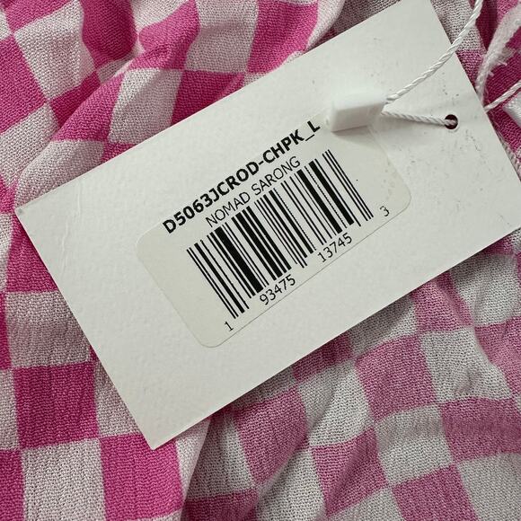 NEW Dippin Daisys Nomad Sarong Checked Out Pink Size Large - Picture 5 of 6